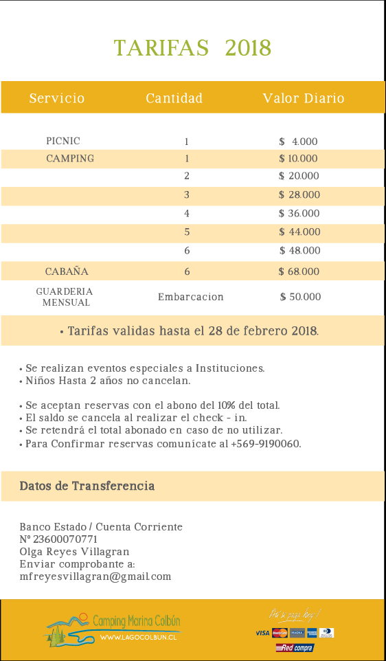 Fotografía 3 de Camping Marina Colbun en San Clemente, Maule