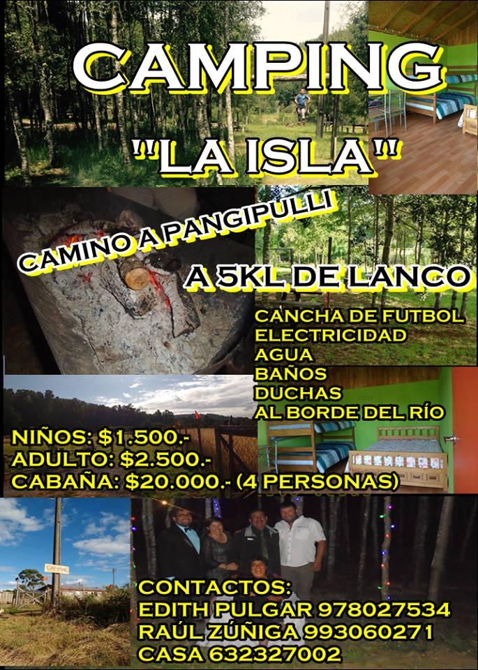 Fotografía 2 de Camping La Isla en Lanco, Los Rios