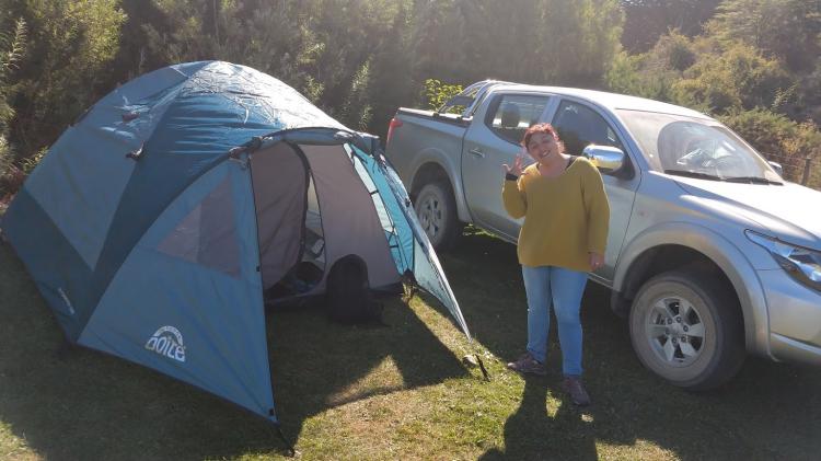 Camping La Península en Rio Ibañez, Aysen