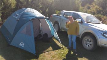 Camping La Península en Rio Ibañez, Aysen