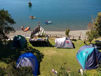 Camping Los Canoeros en Calbuco, Los Lagos