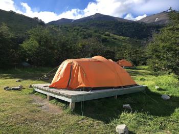 Camping Central en Torres Del Paine, Magallanes